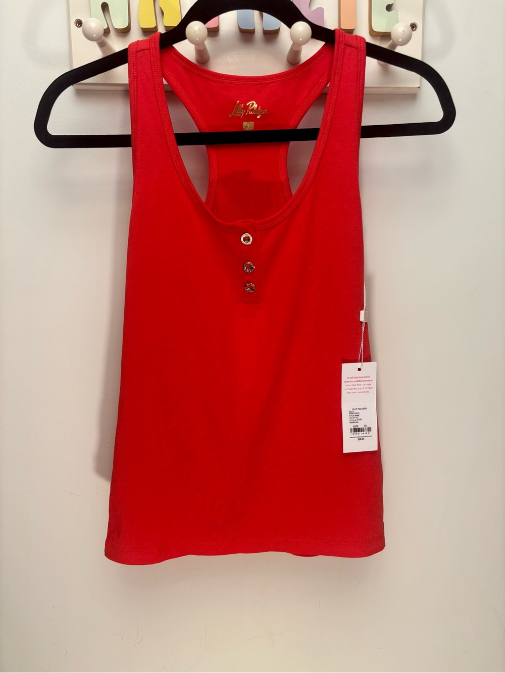 NWT Lilly Pulitzer Red Racerback Tank Top